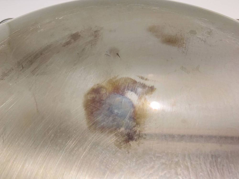 不鏽鋼鍋變黃、變色