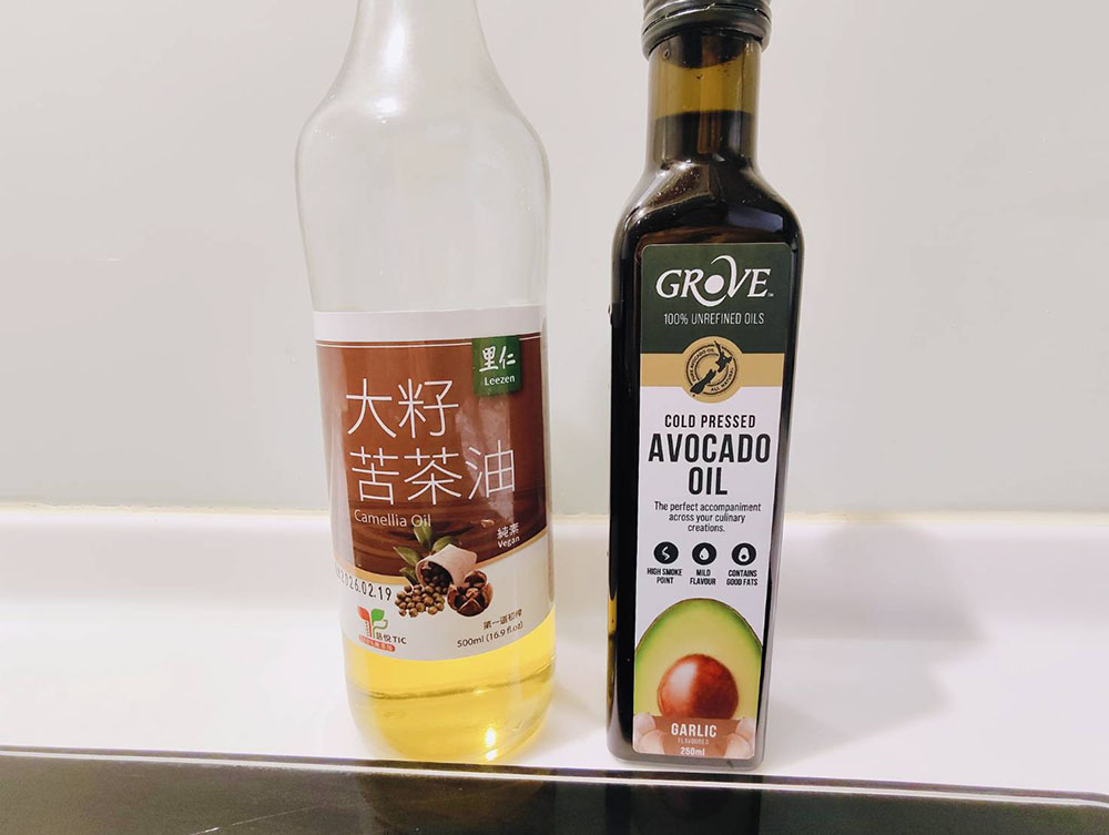 耐高溫的酪梨油跟苦茶油